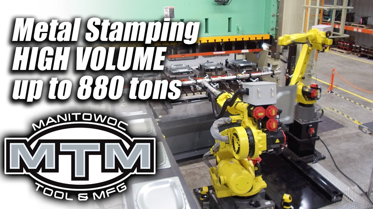 Metal Stamping in high volumes, up to 880 tons - Metal Fabrications & Tooling- Manitowoc Tool & MFG.